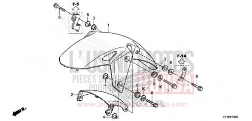 AILE AVANT CBR125RTF de 2015